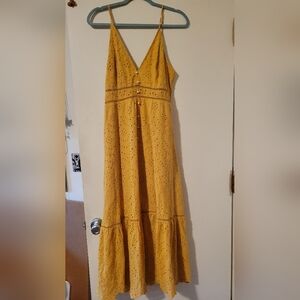 Yellow Eyelet Sundress